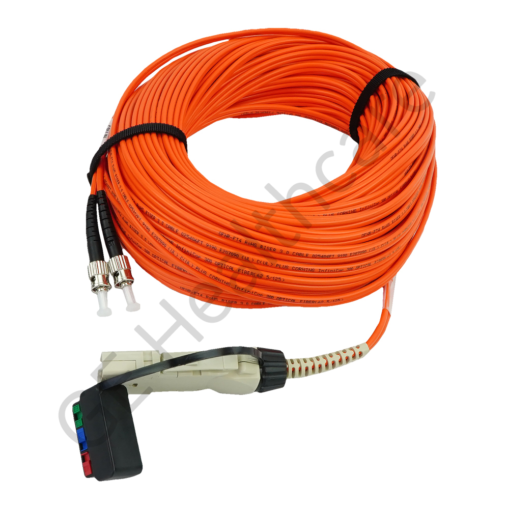 连接光纤直端和FDDI的双股电缆（100英尺）