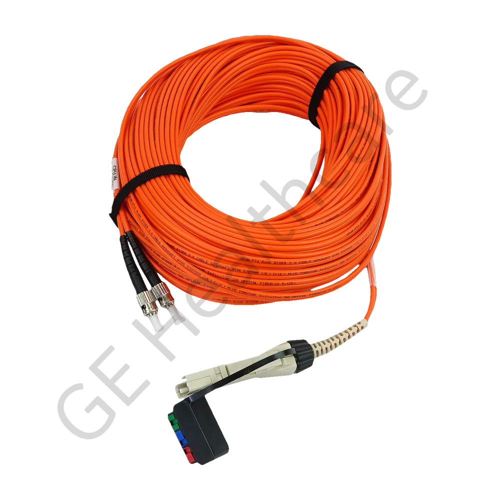 连接光纤直端和FDDI的双股电缆（100英尺）