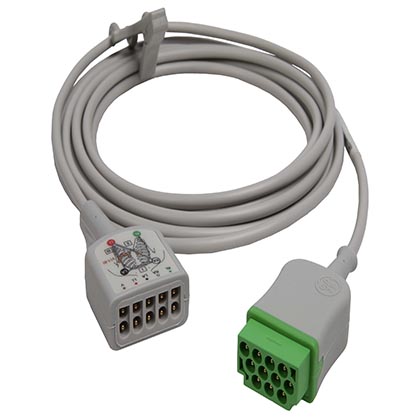 心电导联线ECG Cables and Leadwires-ECG Trunk Cable with 3/5-Lead Connector AHA, 3.6 m/12 ft.（产品注册证号/备案凭证号：国械备20190172号）