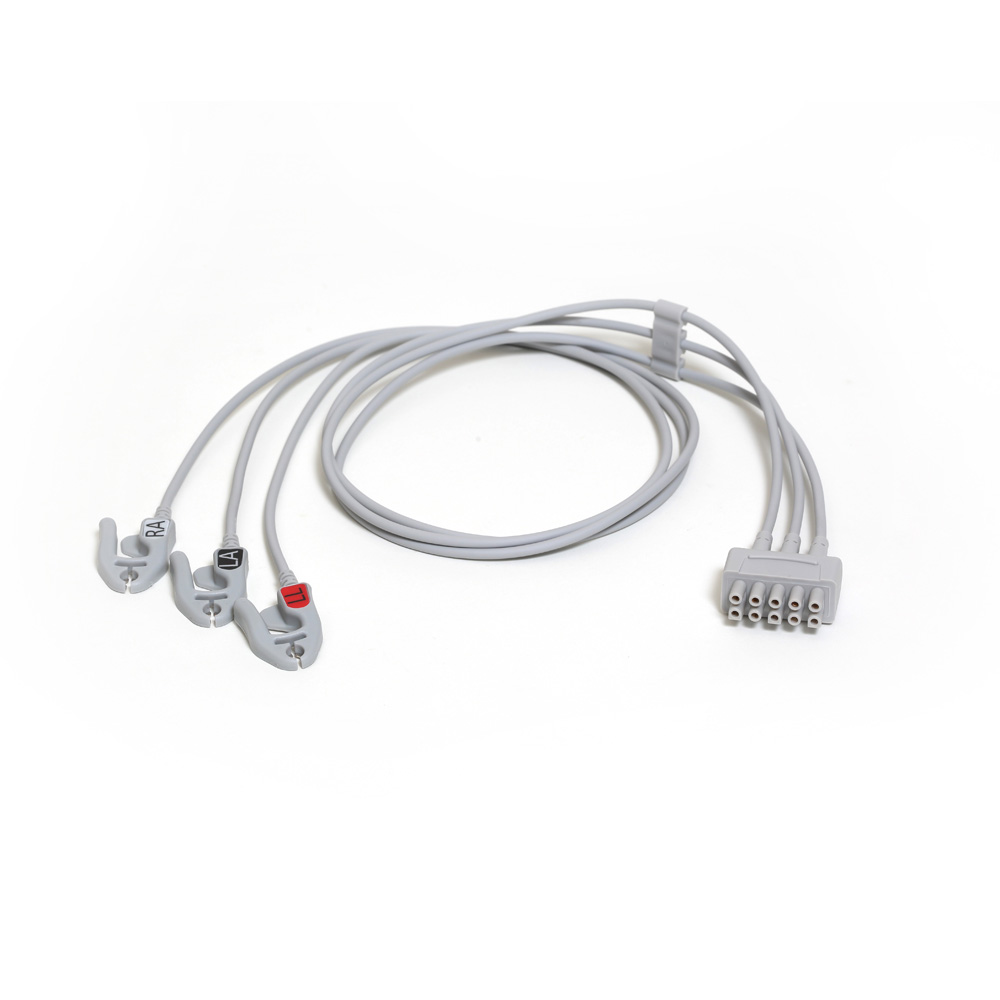 心电导联线ECG Cables and Leadwires-ECG Leadwire Set 3-Lead Grabber AHA - 74cm (29")（产品注册证号/备案凭证号：国械备20190172号）