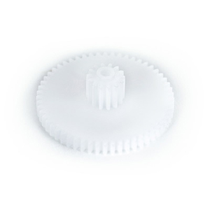 在滚轮和电机之间组装的大齿轮 在滚轮和电机之间组装的大齿轮