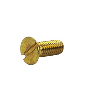 螺栓(MACHINE M6 x 1.0 x 16mm SLTD FLAT HD 90 DEG BRASS PLAIN PER DIN 963) 螺栓(MACHINE M6 x 1.0 x 16mm SLTD FLAT HD 90 DEG BRASS PLAIN PER DIN 963)