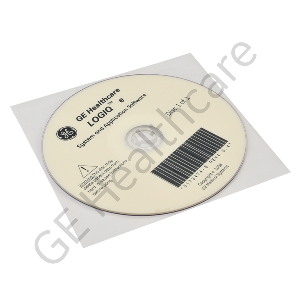 LOGIQ E 4.04软件DVD