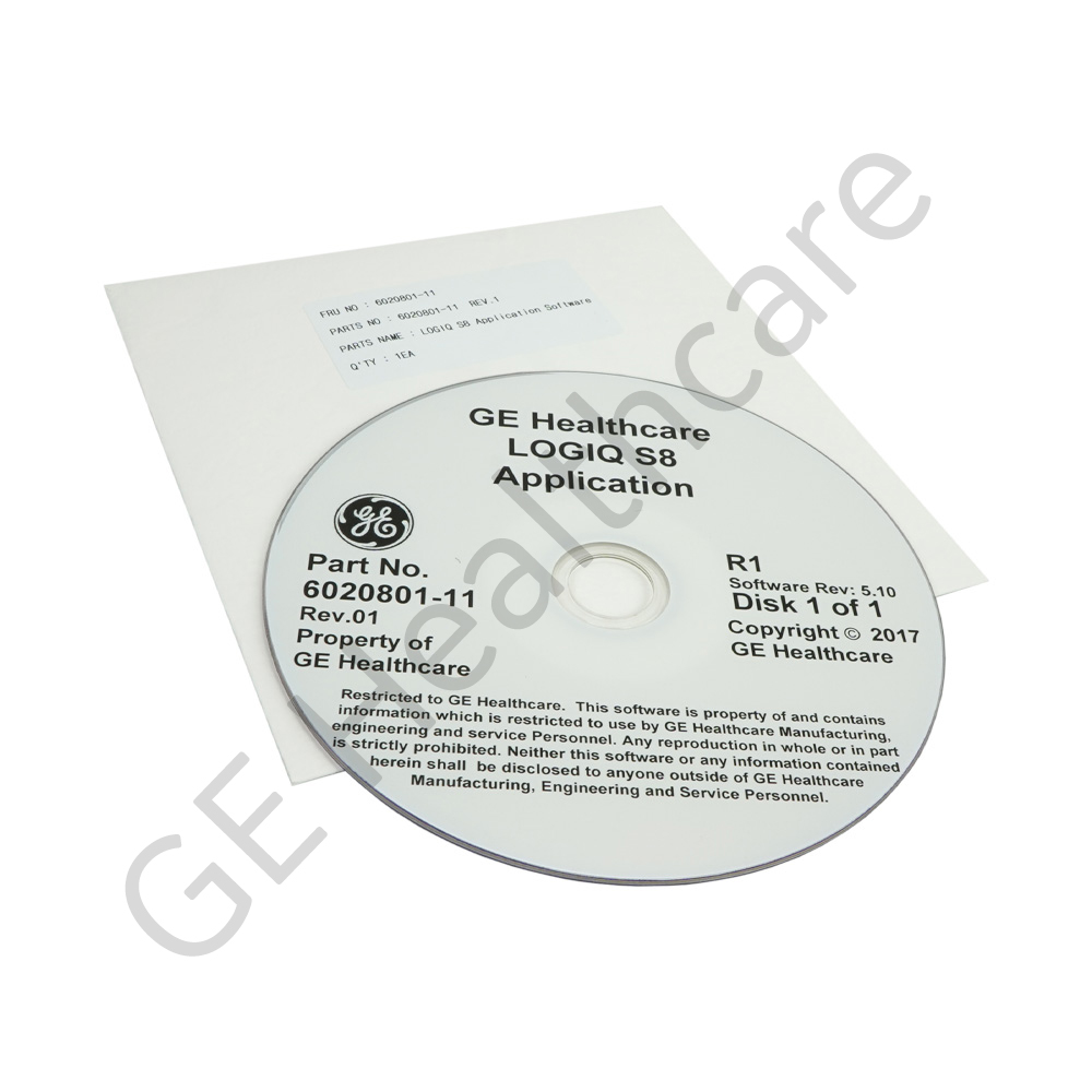 LOGIQ S8 Application Software 6020801-11 LOGIQ S8 Application Software 6020801-11