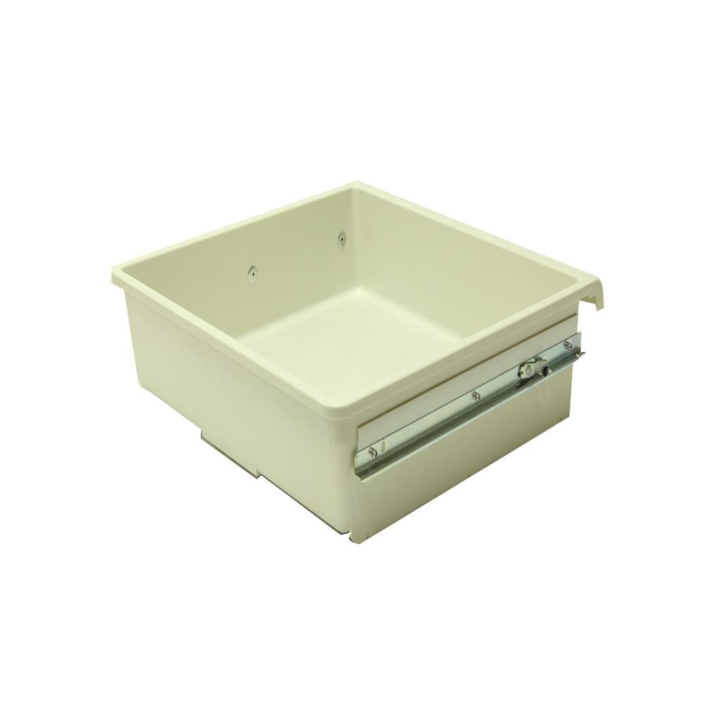 浅灰色浅层塑料抽屉(带滑轨) 浅灰色浅层塑料抽屉(带滑轨)