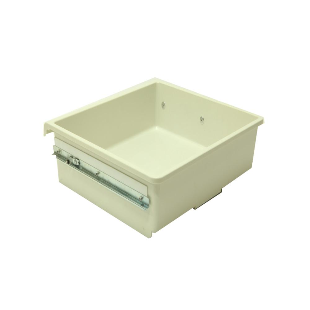 浅灰色浅层塑料抽屉(带滑轨) 浅灰色浅层塑料抽屉(带滑轨)